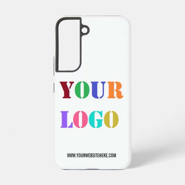 Custom Company Logo and Text Your Business Samsung Galaxy Case (Back)