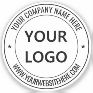 Custom Company Logo and Text Your Business Sticker