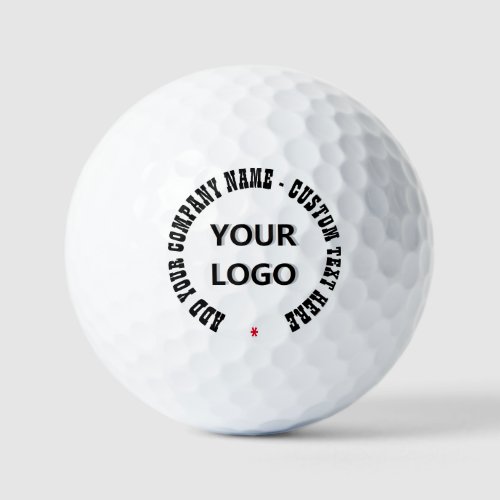 Custom Company Logo and Text Your Golf Balls Stamp