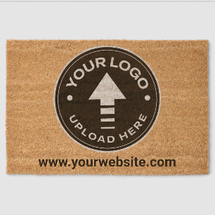 Custom Company Logo and Website Fiber Doormat