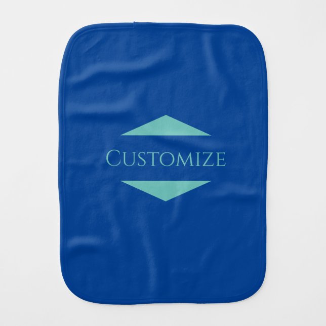 Custom Company Logo Baby Burp Cloth (Front)