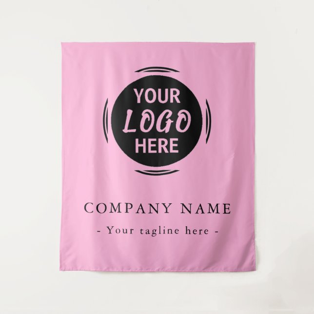 Custom Company Logo Backdrop For Events Tapestry (Front)