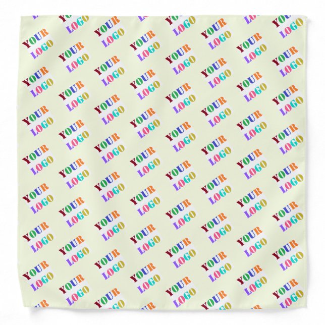 Custom Company Logo Bandana Your Colors (Front)