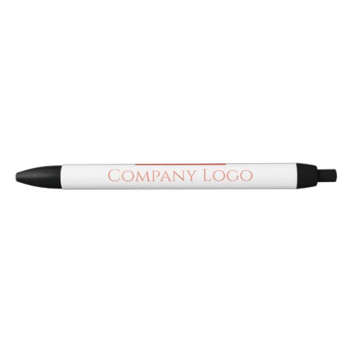 Custom Company Logo  Black Ink Pen