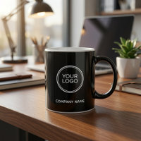 Custom Company Logo Black Minimalist Business