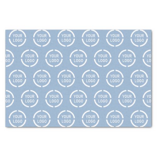 Custom company logo blue branded tissue paper