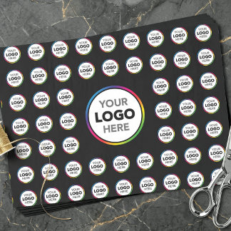 Custom Company Logo - Boutique Packaging - Black Tissue Paper