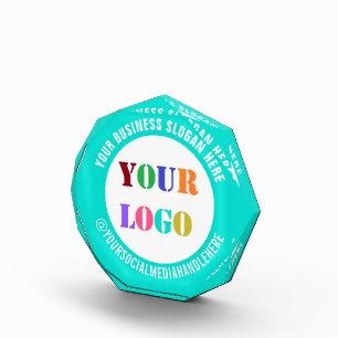 Custom Company Logo Branded Acrylic Award Template