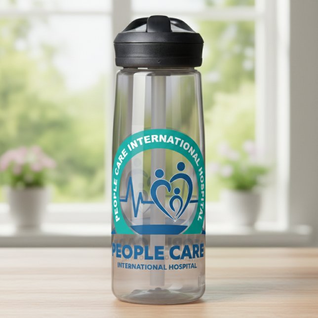 Custom Company Logo Branded Business Essential Water Bottle (Promote your brand everywhere you go.)