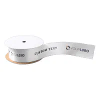 Ribbon with company logo deals