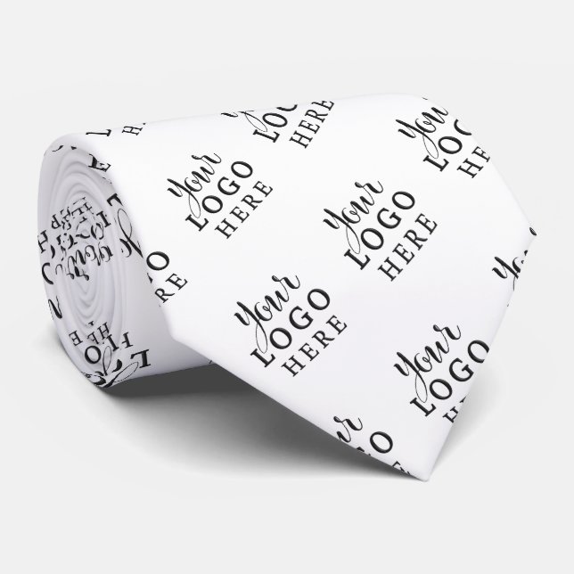 Custom Company Logo Branded Business Neck Tie (Rolled)