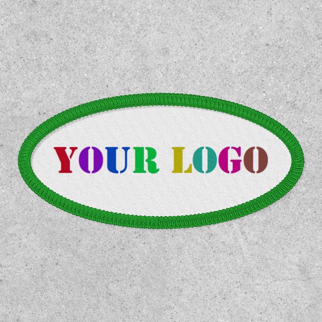 Custom Company Logo Branded Business Patch Example (Front)
