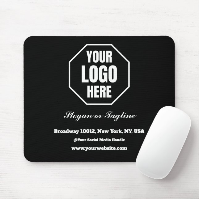 Custom Company Logo Branded Corporate Promotional  Mouse Pad (With Mouse)