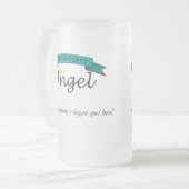 Custom Company Logo Branded Frosted Mugs (Front Left)