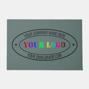 Custom Company Logo Branded Office Doormat Example