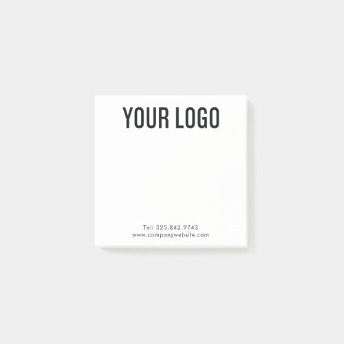 Custom Company Logo Branded Post_it Notes