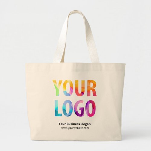 Custom Company Logo Branded Promotional Large Tote Bag