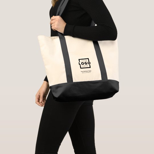 Custom Company Logo Branded Promotional Tote Bag | Zazzle.com