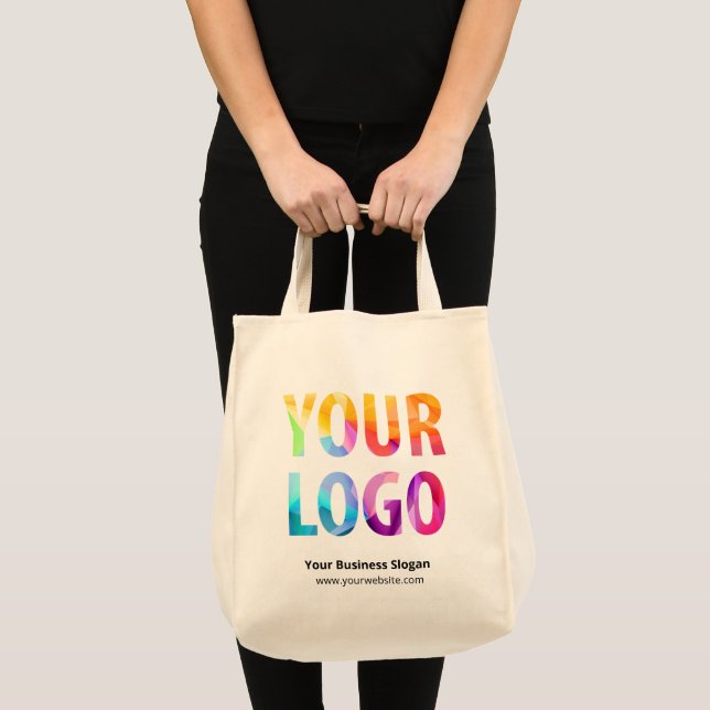 Custom Company Logo Branded Promotional Tote Bag (Front (Product))