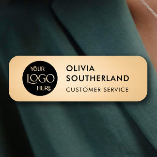 Custom Company Logo Branded Staff Employee Name Tag
