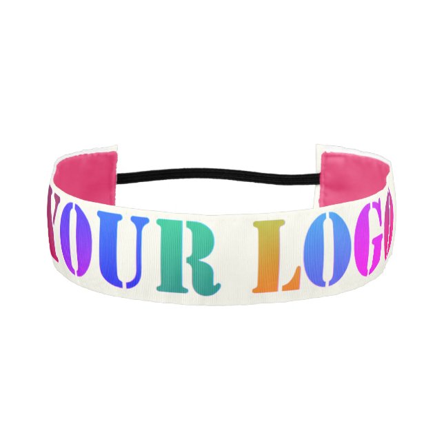 Custom Company Logo Business Athletic Headband (Front)