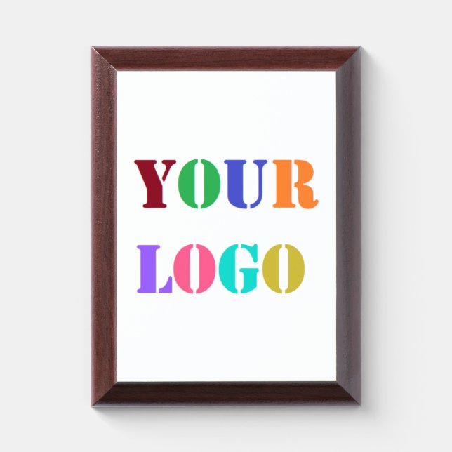 Custom Company Logo Business Award Plaque (Vertical)