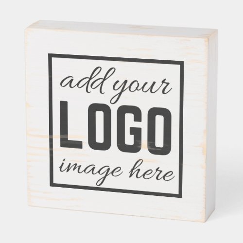 Custom Company Logo Business Branding Wooden Box Sign