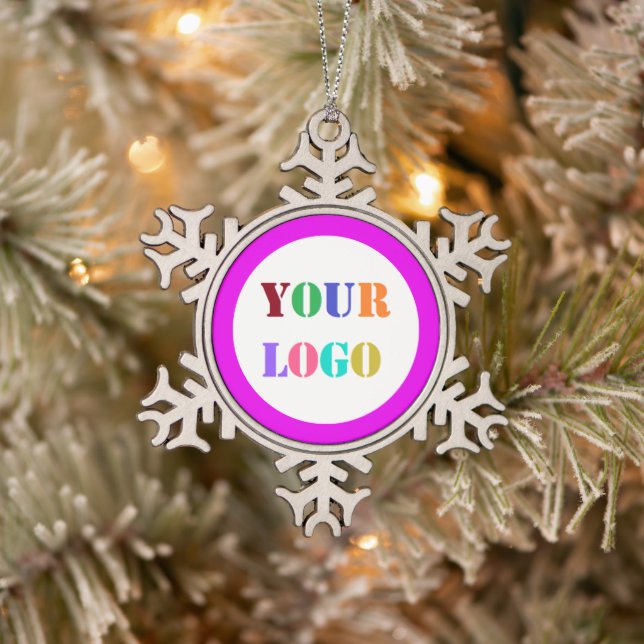 Custom Company Logo Business Christmas Ornament (Tree)