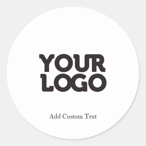 Custom Company Logo Business Classic Round Sticker