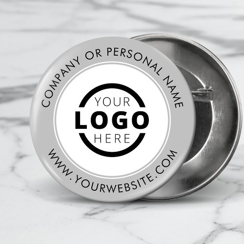 Custom Company Logo Business Corporate Branded Button