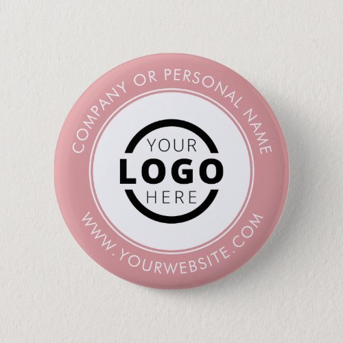Custom Company Logo Business Corporate Branded Button