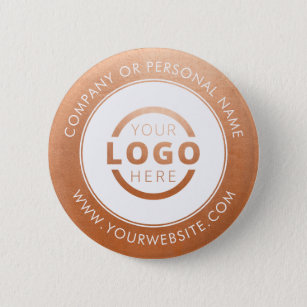 Custom Company Logo Business Corporate Giveaway Button