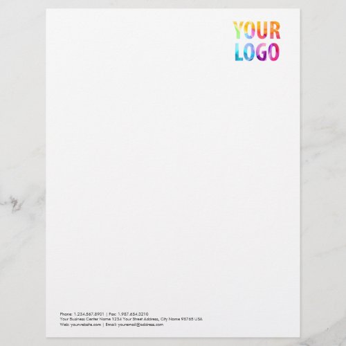 Custom Company Logo Business Corporate Letterhead