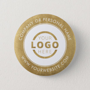 Custom Company Logo Business Corporate Marketing Button