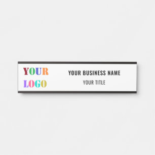 Custom Company Logo Business Door Sign Template