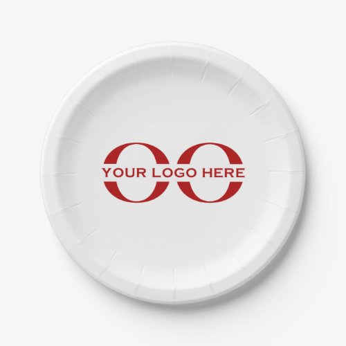 Custom Company Logo Business Event Party Plates