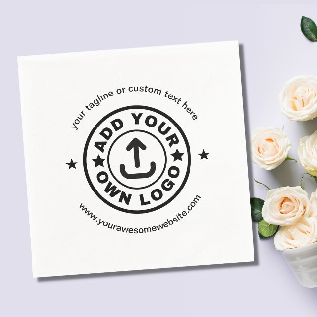 Custom Company Logo Business Event Party Supplies  Napkins (Creator Uploaded)