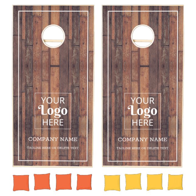 Custom Company Logo Business Name Pallet Wood  Cornhole Set (Set)