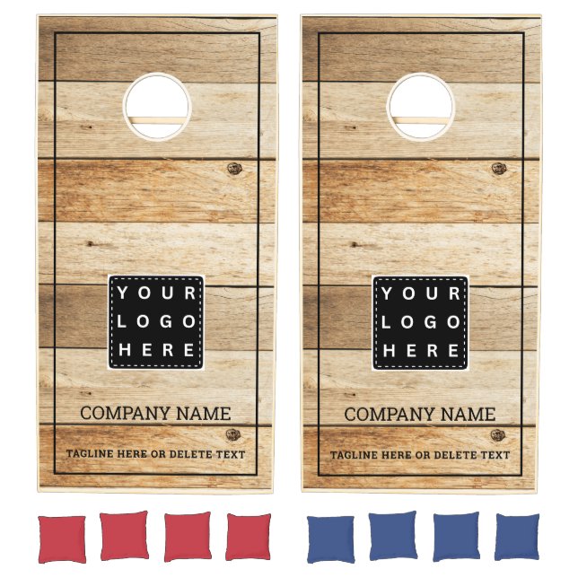Custom Company Logo Business Name Pallet Wood  Cornhole Set (Set)