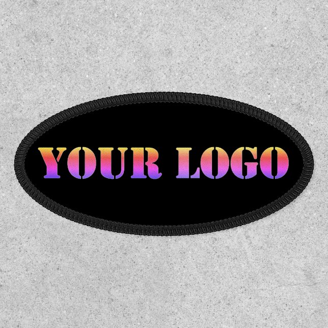 Custom Company Logo Business Patch Choose Color (Front)