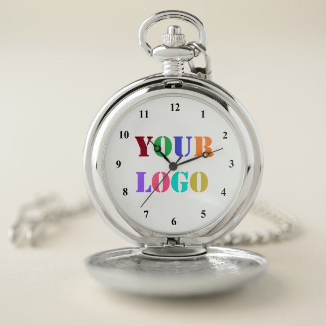 Custom Company Logo Business Pocket Watch Template (Inside)