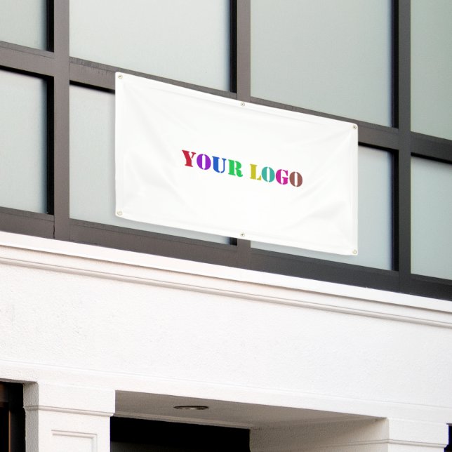 Custom Company Logo Business Promotional Banner (Outside Building)