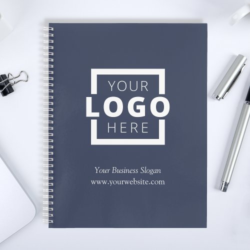 Custom Company Logo Business Promotional Blue Notebook