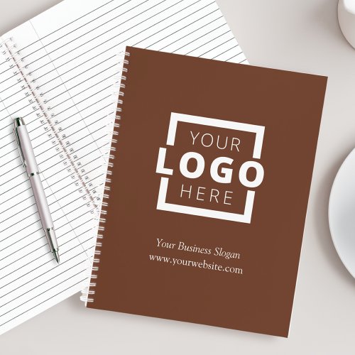 Custom Company Logo Business Promotional Brown Notebook