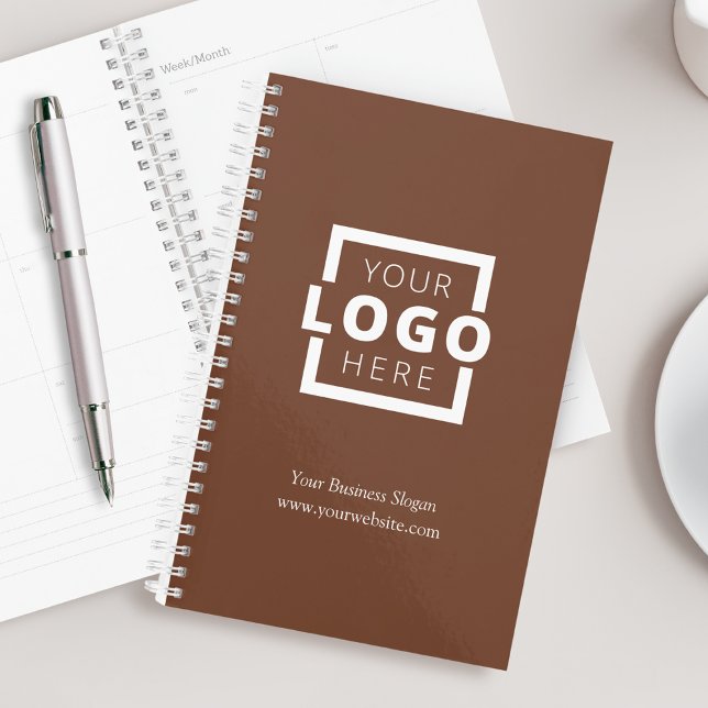 Custom Company Logo Business Promotional Brown Planner (Creator Uploaded)