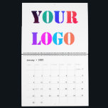 Custom Company Logo Business Promotional Calendar<br><div class="desc">Calendars with Custom Company Logo / Image Promotional Business Personalized Office Calendar / Gift - Add Your Logo / Image or QR Code - Photo / Text / more - Resize and move or remove and add elements / text with Customization tool. Choose / add your favorite background and text...</div>