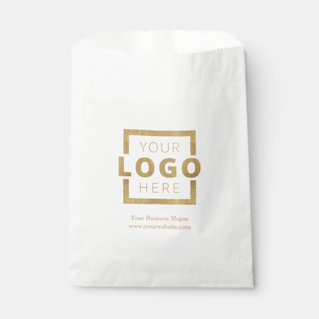 Custom Company Logo Business Promotional Gift Favor Bag (Front)