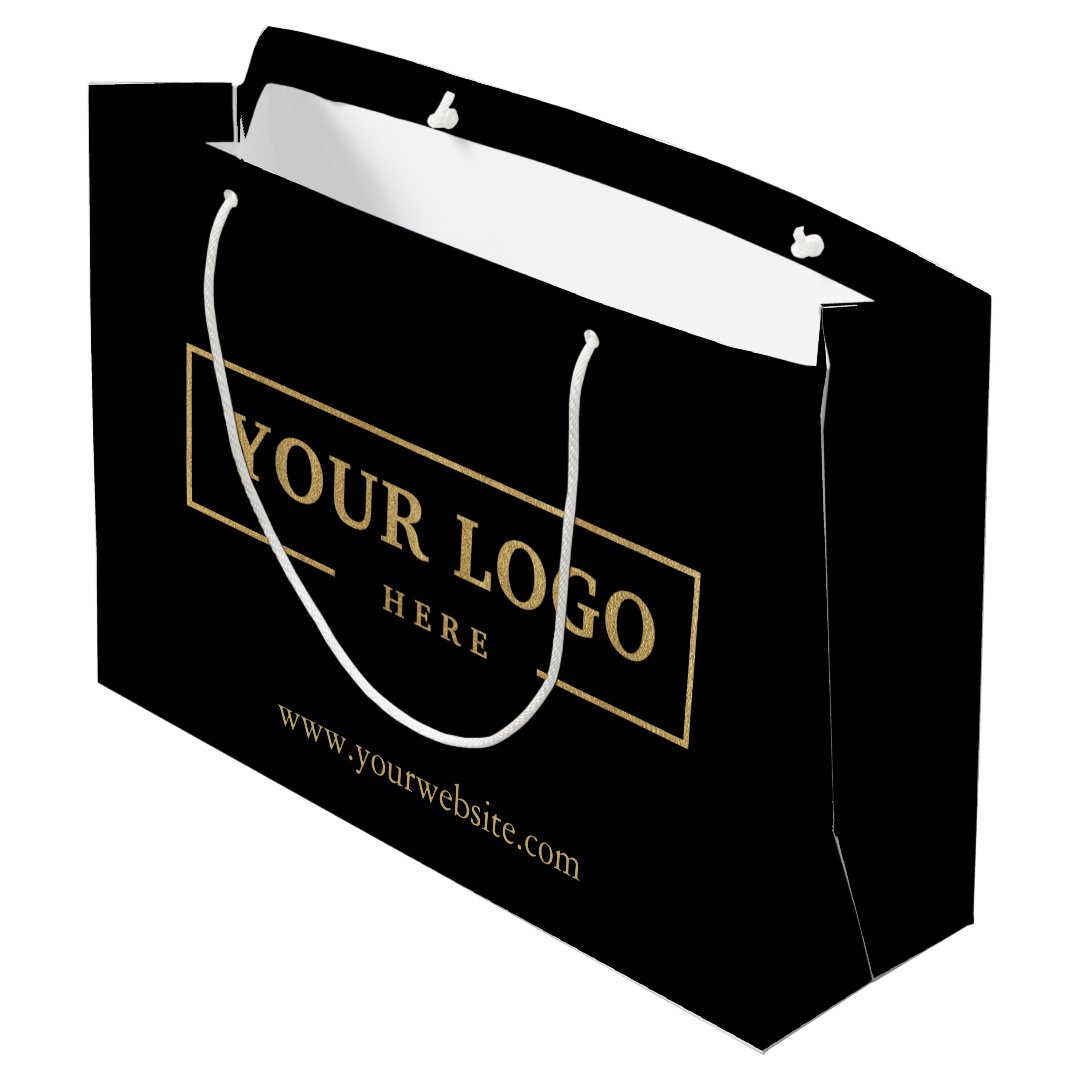 Custom Company Logo Business Promotional Gift Large Gift Bag Zazzle