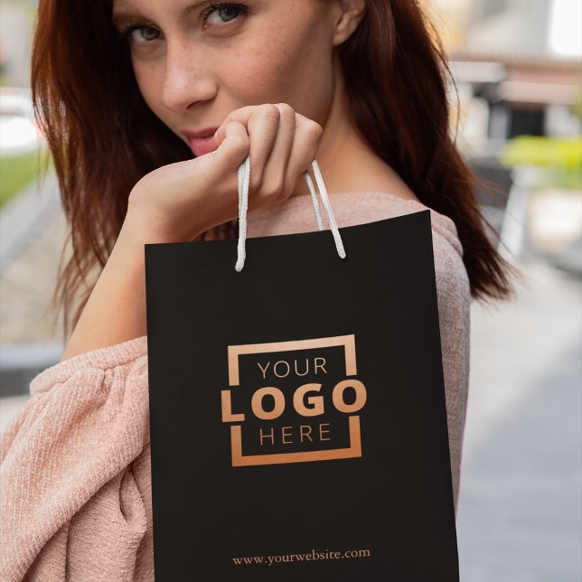 Custom Company Logo Business Promotional Gift Medium Gift Bag (Creator Uploaded)