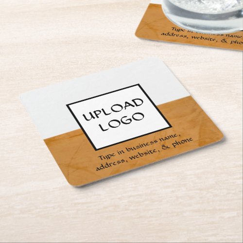 Custom Company Logo Business Promotional Gift Square Paper Coaster